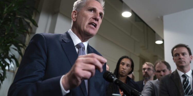 Kevin McCarthy says ‘we’re going to keep government open,’ pivots to 45-day plan relying on Democratic help Kevin McCarthy says ‘we’re going to keep government open,’ pivots to 45-day plan relying on Democratic help