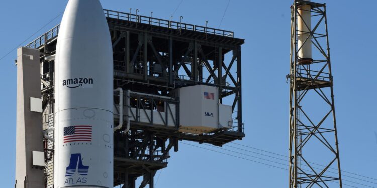 Amazon launches first internet satellite prototypes