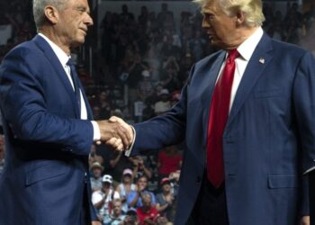 RFK Jr. is pictured with a McDonald’s burger as Trump Jr. says ‘Make America Healthy Again starts TOMORROW’