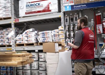 Lowe’s sticks by full-year forecast as sales from home professionals boost business