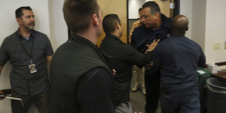 FBI agents tackled Sen. Alex Padilla at an LA news conference
