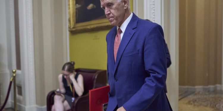 Republican Sen. Thom Tillis won’t run in 2026 after opposing Trump’s bill and being threatened with a primary challenge