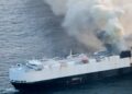 Ship in North Pacific carrying 3,000 cars catches fire