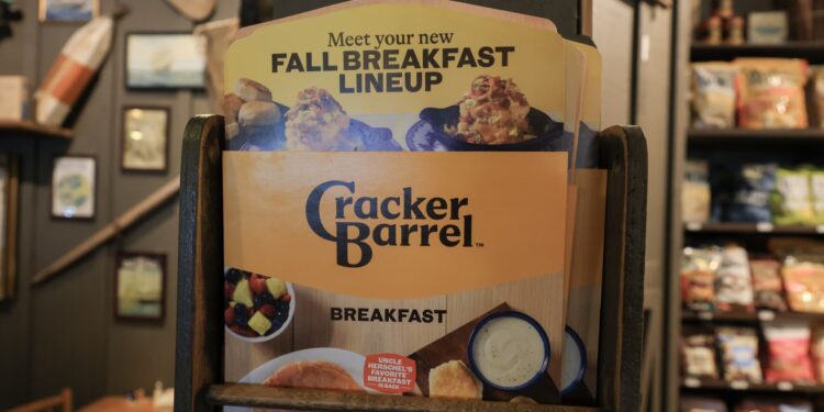 Cracker Barrel shares plummet after pushback on new logo, brand refresh Cracker Barrel shares plummet after pushback on new logo, brand refresh