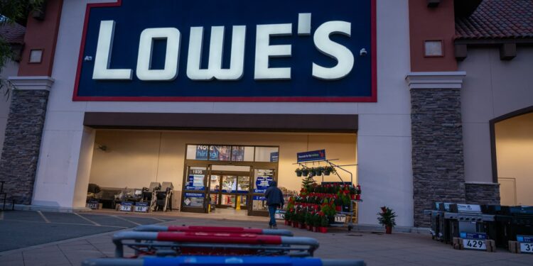 Lowe’s CEO says the housing market is under pressure, even as the retailer’s sales jump more than 10%