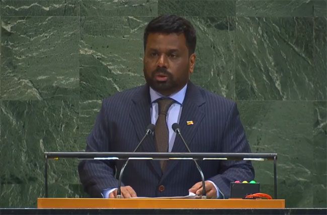 President Dissanayake addresses UN General Assembly