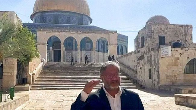 Israeli minister sparks anger by praying at sensitive Jerusalem holy site