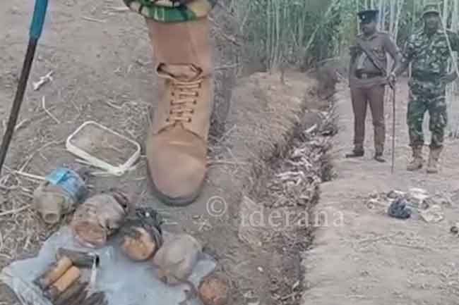 Grenades and ammunition recovered near site of Ice manufacturing chemicals