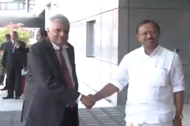 President Ranil arrives in India