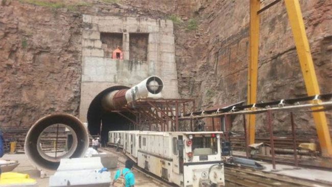 8 workers feared trapped as portion of canal tunnel in Telangana collapses 8 workers feared trapped as portion of canal tunnel in Telangana collapses