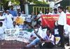 Neville Fernando Hospital employees stage protest near Health Ministry
