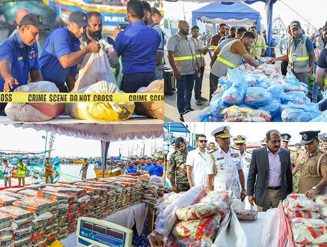 Sri Lanka Navy seizes narcotics, contraband worth over Rs. 75 billion in 2025