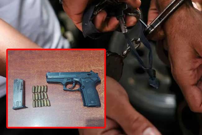 Two suspects linked to Loku Pattie arrested with pistol and drugs in Balapitiya