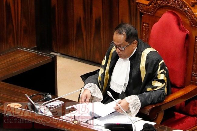 Speaker announces SC verdict on Presidents Entitlements (Repeal) Bill Speaker announces SC verdict on Presidents Entitlements (Repeal) Bill