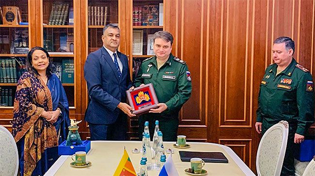 Sri Lanka-Russia defence talks focus on security challenges and training exchanges Sri Lanka-Russia defence talks focus on security challenges and training exchanges