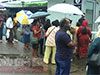 Public sector employees including teachers and postal workers report sick
