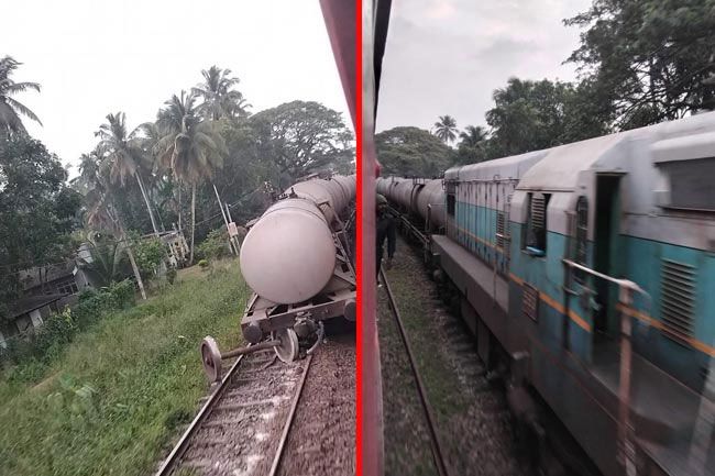 Fuel train derailment disrupts services along main line Fuel train derailment disrupts services along main line