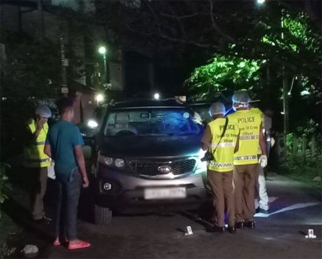 Shots fired at Thusitha Halloluwas vehicle