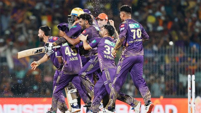 Kolkata thrash Hyderabad to win third IPL title
