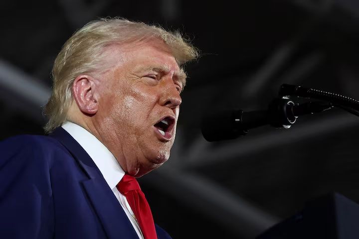 Trump says be patient as US economy contracts on tariff disruption