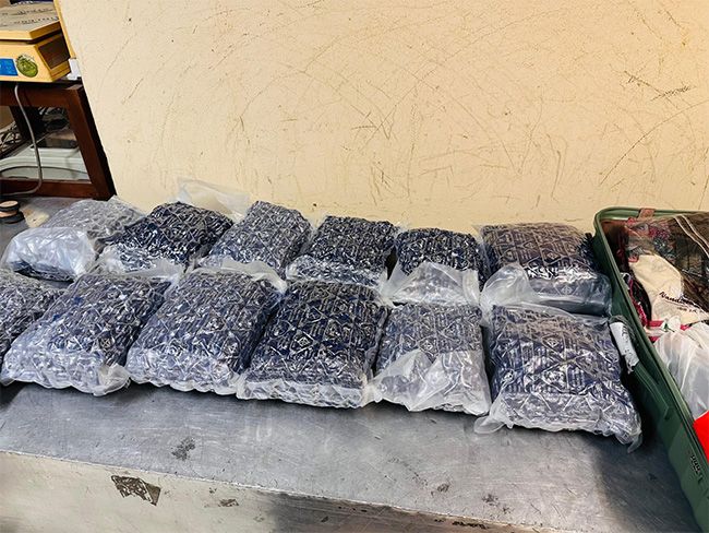 Three Indians arrested with 12kg of Kush cannabis at BIA