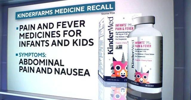 Child pain and fever medicines recalled due to issue with active ingredient