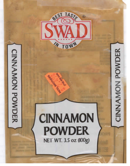 FDA says to throw away these 6 cinnamon products because they contain high levels of lead 2 swad-raja-foods-llc-skokie-il-patel-brothers.png