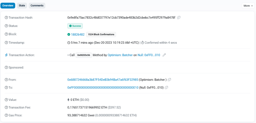 Are Ethereum Layer-2s The Next Fraud Paradise? This Co-Founder Asks Hard Questions 1 "Data blob" from Optimism Sequencer | Source: Etherscan