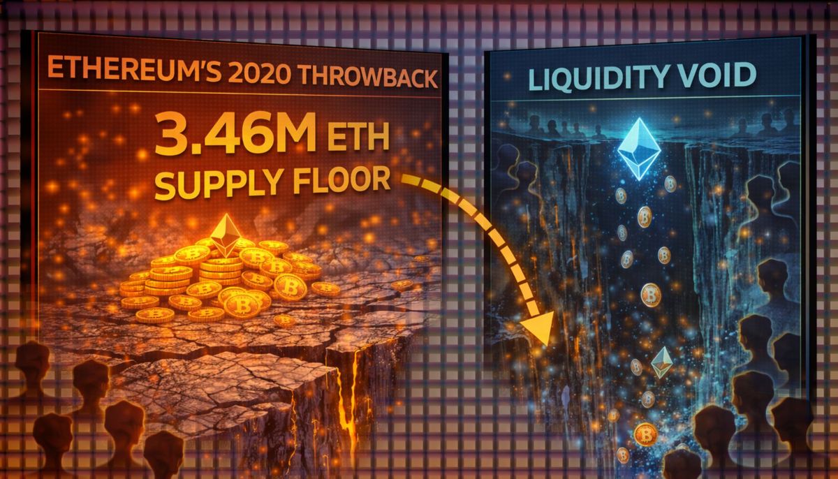 Ethereum’s 2020 Throwback: How A 3.46M ETH Supply Floor Creates A Liquidity Void | Bitcoinist.com