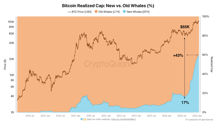 Who’s In Control? New Bitcoin Investors Now Hold Over 50% Of The Market 2 6c6ec01e a ffa2ad