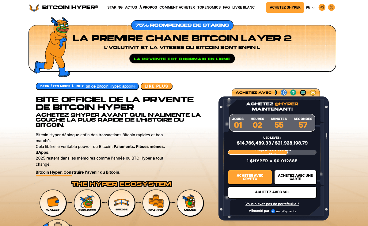 Ethereum dépasse Bitcoin en volume spot : un tournant historique ? | Bitcoinist.com 2 bitcoin-hyper-nouvelle-prevente-memecoin
