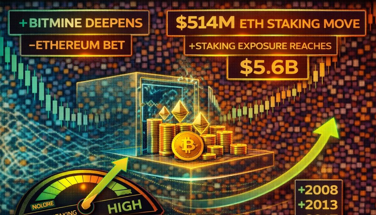 Bitmine Deepens Ethereum Bet With 4M ETH Staking Move – Staking Exposure Reaches .6B | Bitcoinist.com