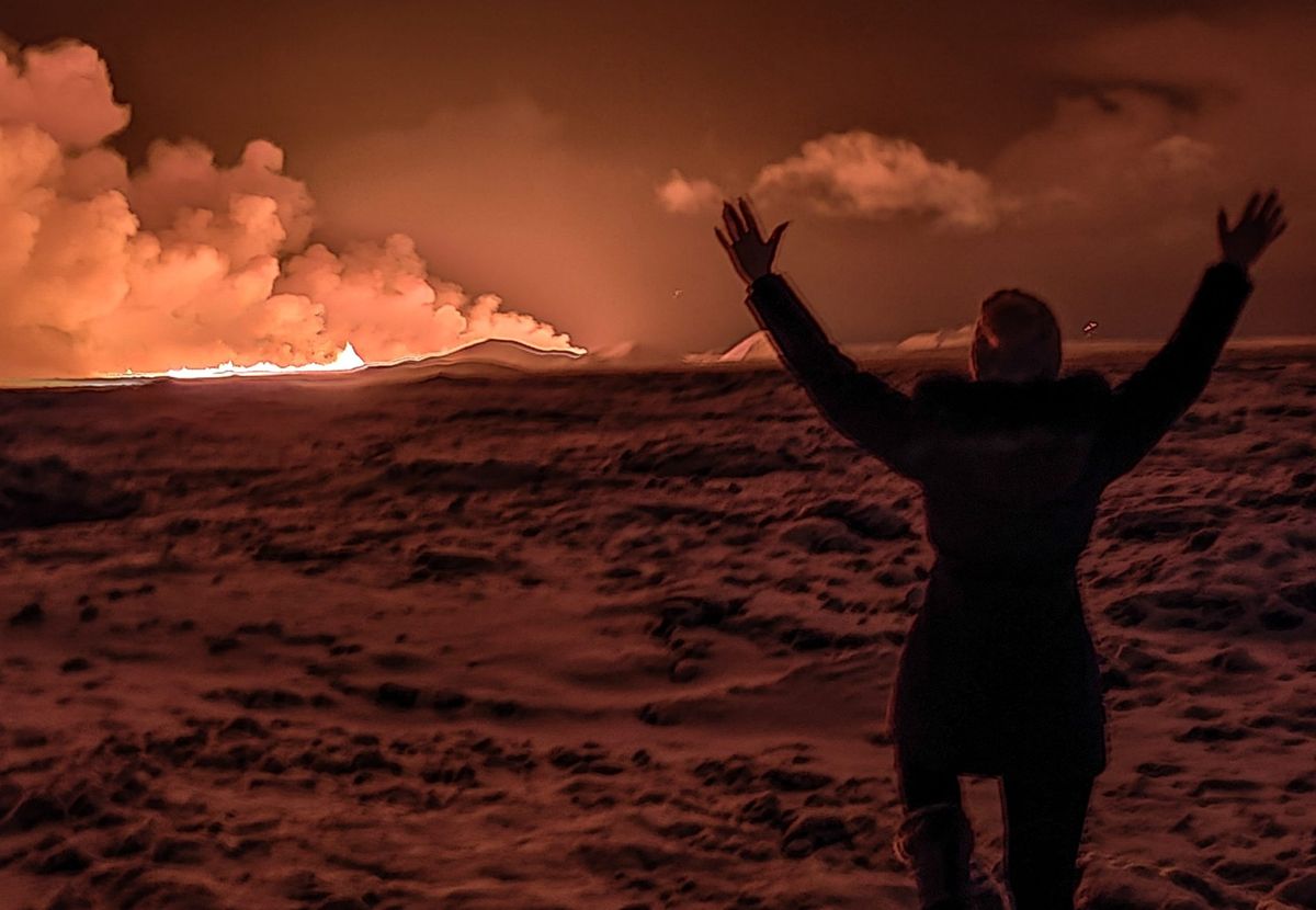 A volcano just erupted in Iceland that's threatening the country's prime tourist attraction—the spectacular Blue Lagoon 1 73baa231 GettyImages 1858330631 e1702947732799