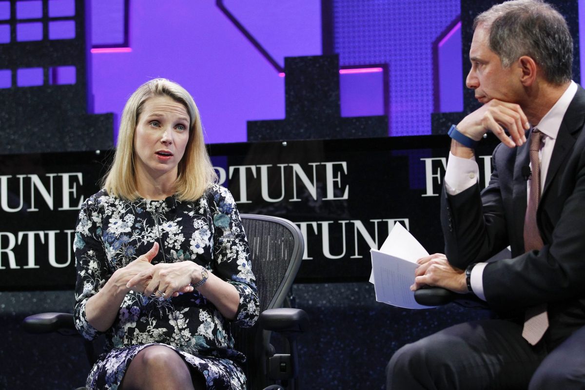 Ex-Yahoo CEO Marissa Mayer on AI, remote work and her new app: 'I think it is really hard to join an organization that is fully remote because that notion of culture gets lost' 1 923c52f8 GettyImages 495545904 e1708473363603