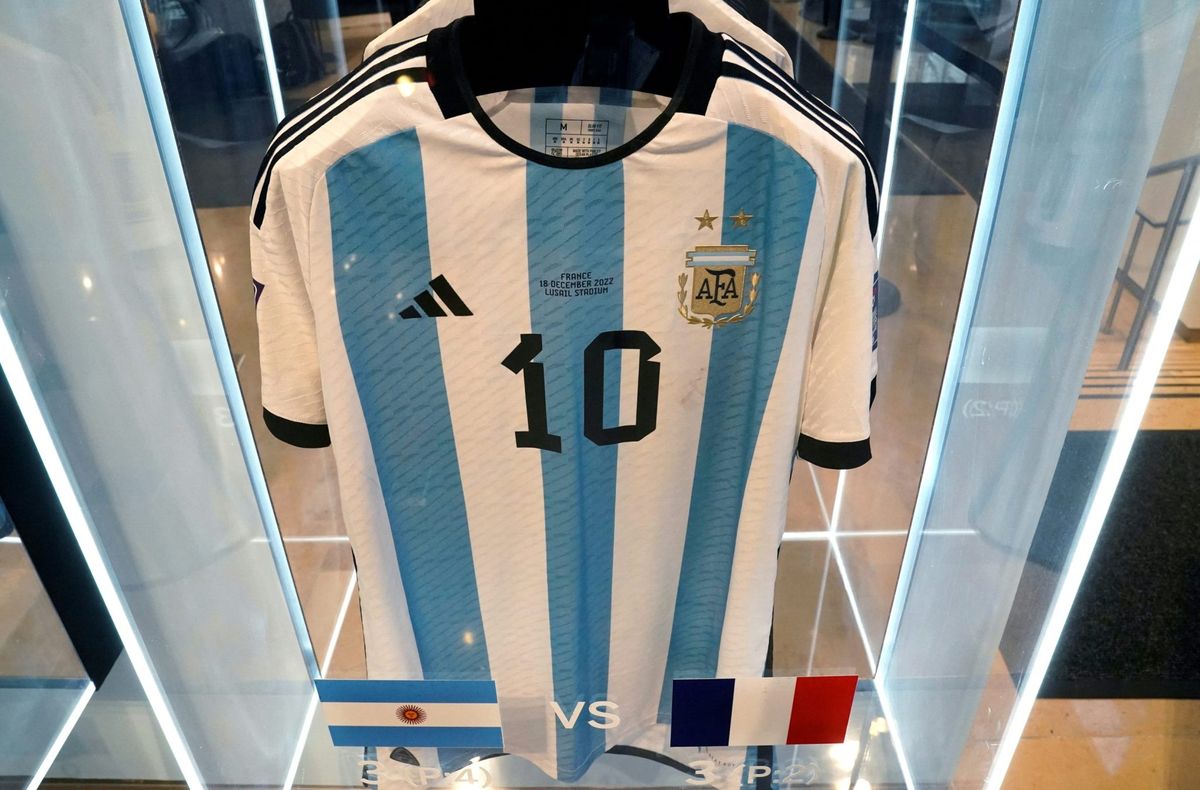 Lionel Messi's 'historic' jerseys worn during Argentina's 2022 World Cup victory run just sold for $7.8 million 1 ada166e3 GettyImages 1813799261 e1702602053208