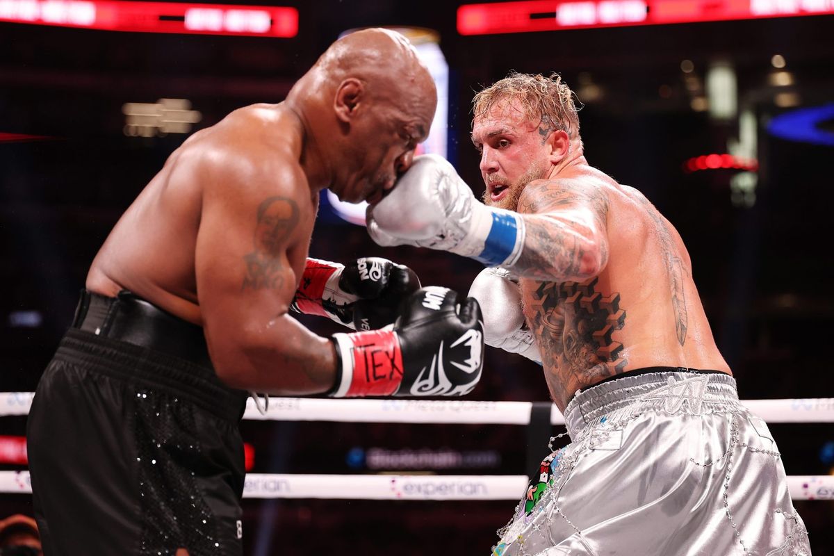 Netflix's Tyson-Paul boxing bout gets 65 million viewers at peak 1 00664956 GettyImages 2185054109 e1731799296243