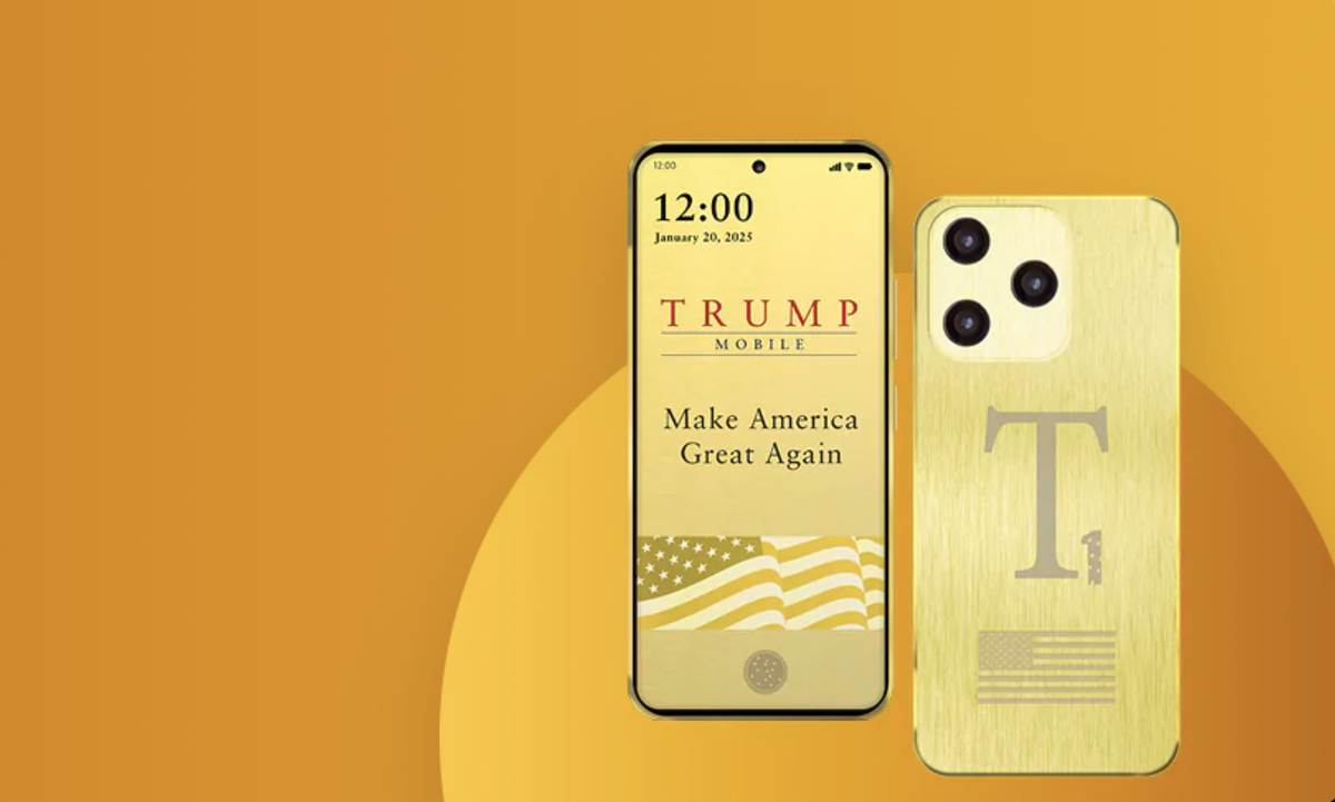 Trump Mobile says it's delaying its first-ever smartphone, and the government shutdown is to blame | Fortune 1 Trump Mobile's T1 smartphone, a gold-plated Android phone