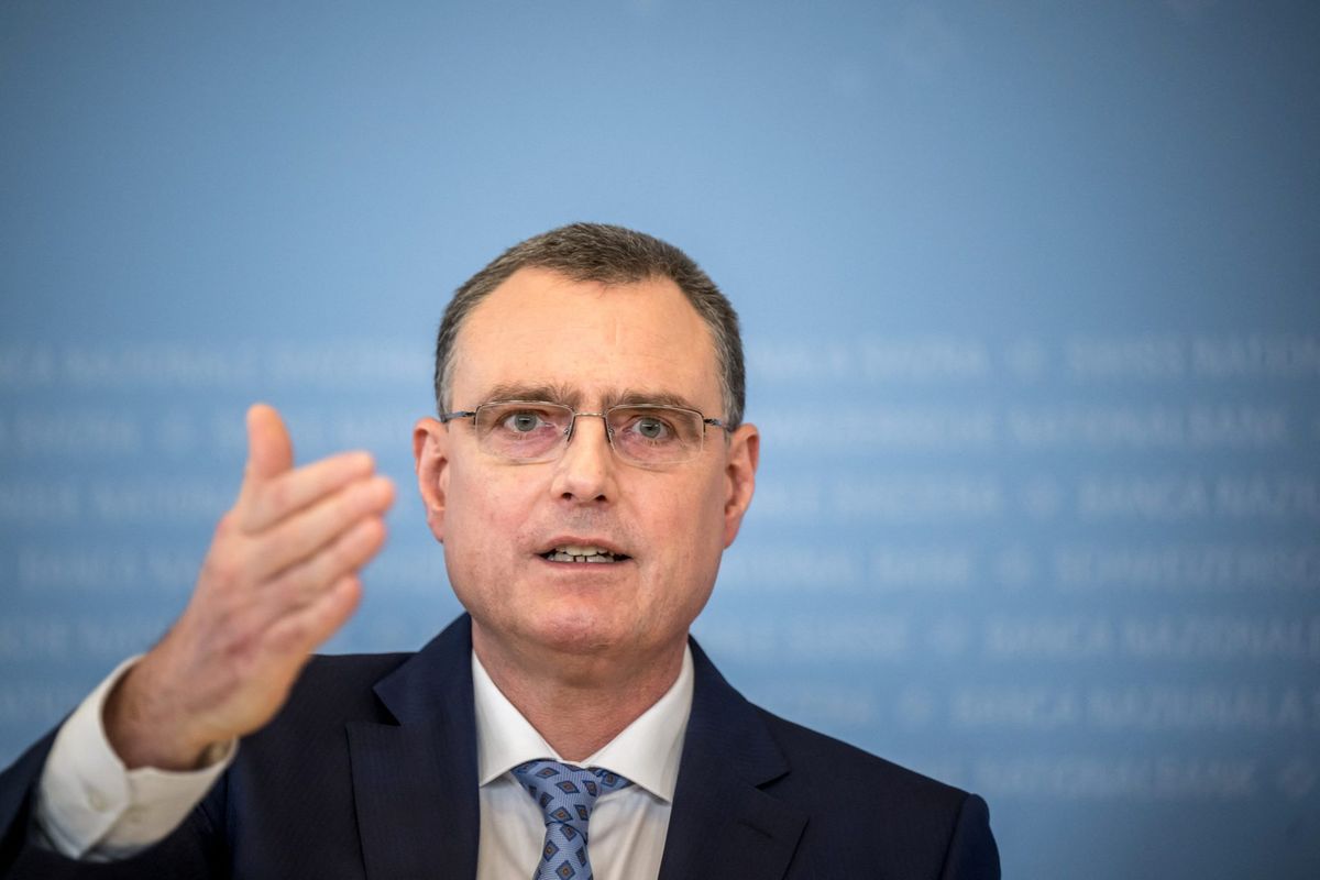 Switzerland central bank chief hails 'boredom' as secret to beating inflation 12 months ago 1 cb1a1dd7 GettyImages 2094552251 e1722237775573