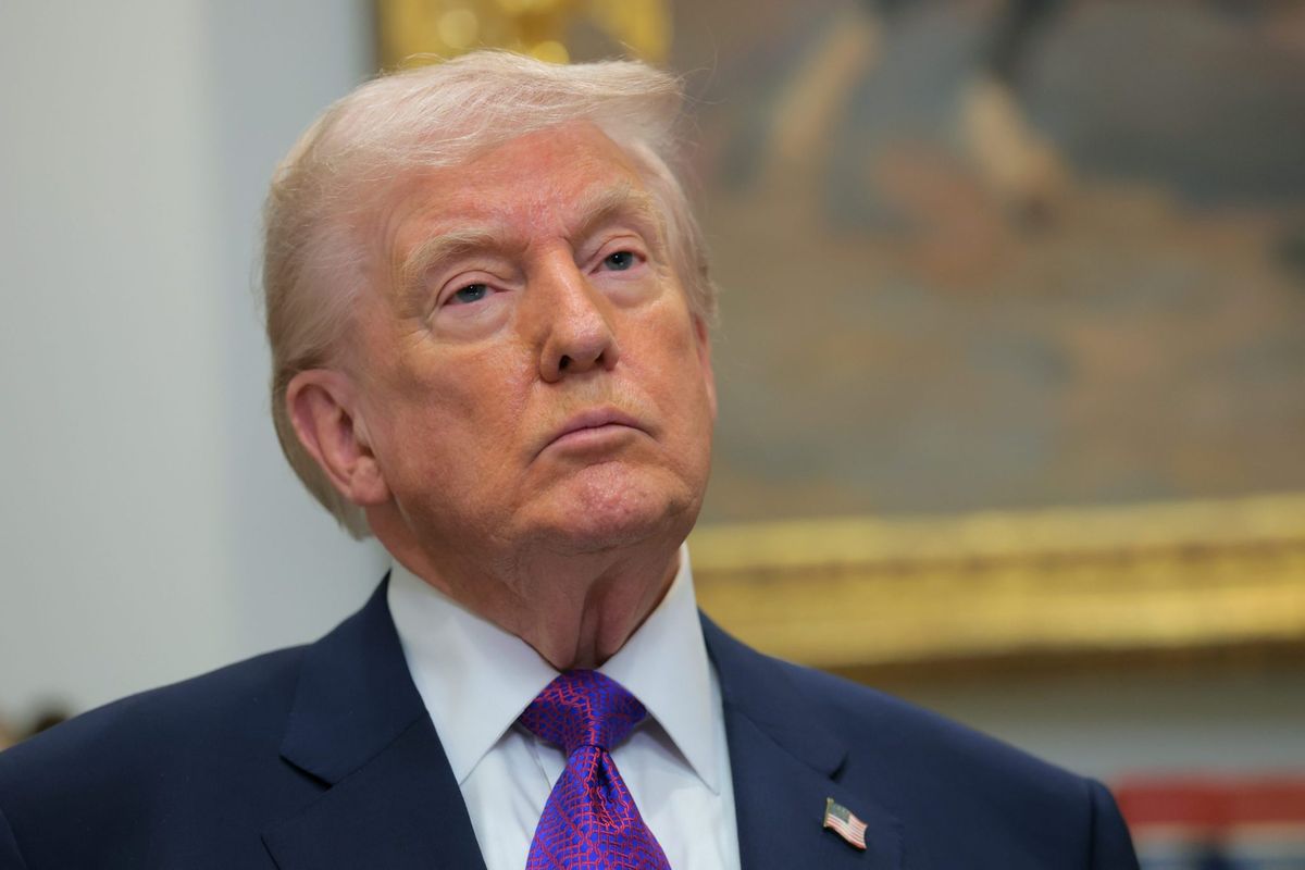 Trump calls Supreme Court justices who struck down his tariffs 'disgrace to our nation' and vows fresh duties under other laws | Fortune 1 cf7419e2 GettyImages 2261294684 e1771613011736