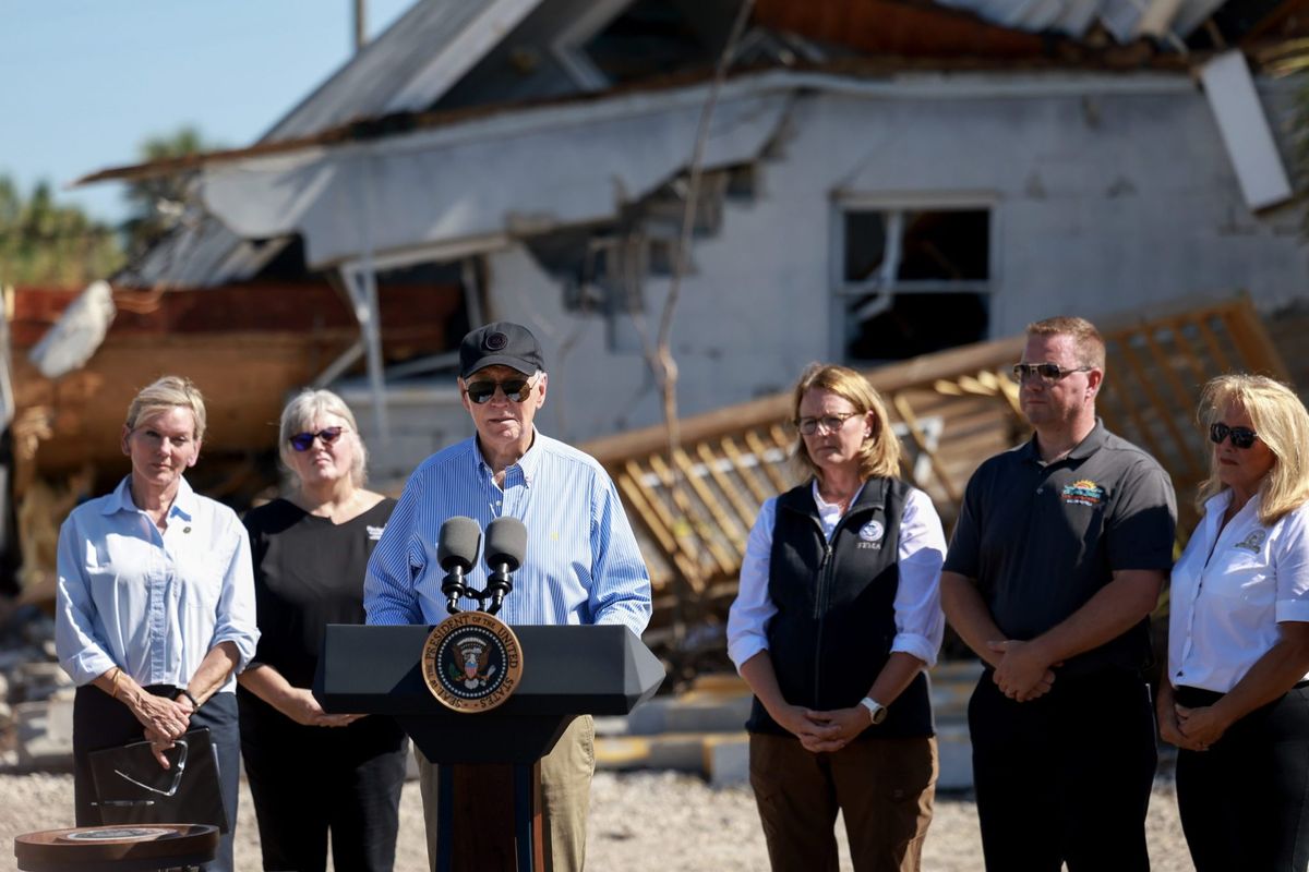 Biden unveils $612 million in post-hurricane aid on Florida trip 1 e6d47f9c GettyImages 2178233489 e1728859365136