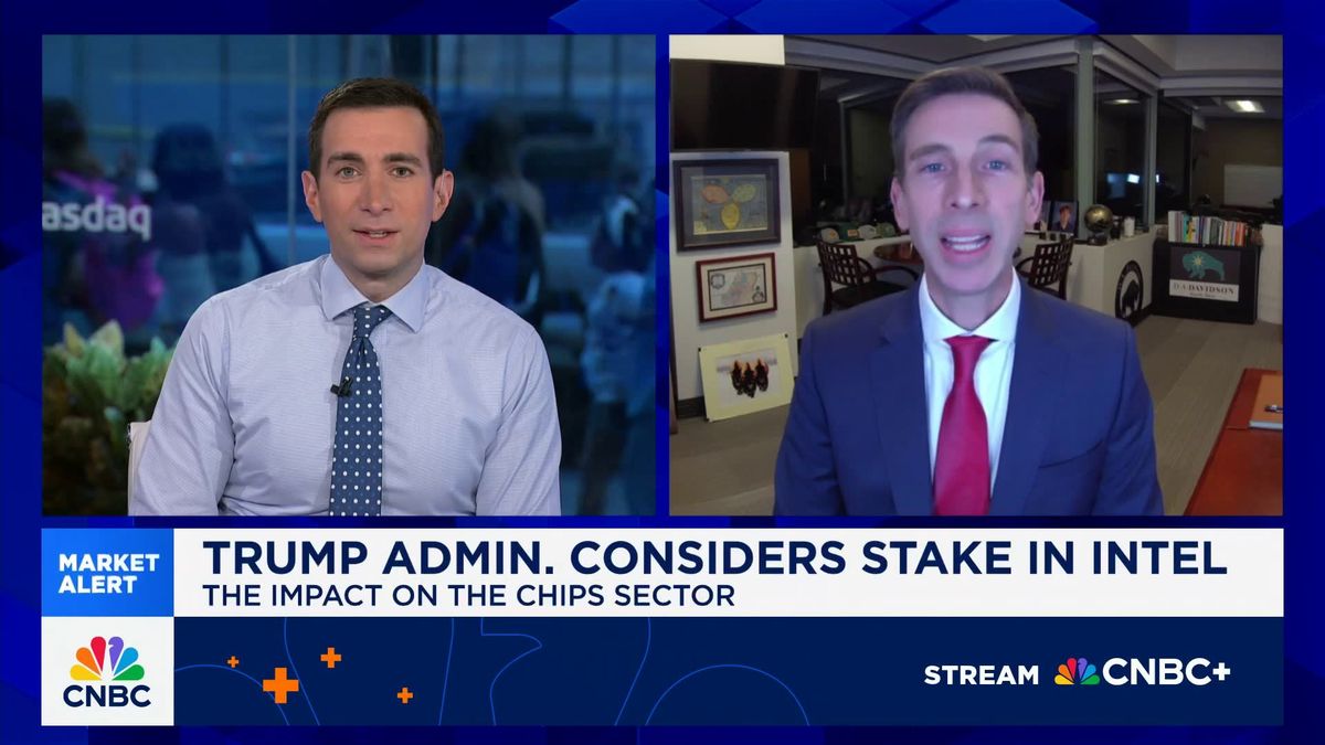 Government's Intel intervention is 'essential' for national security, tech analyst says 1 It's 'essential' for the Trump administration to take a stake in Intel: D.A. Davidson's Gil Luria