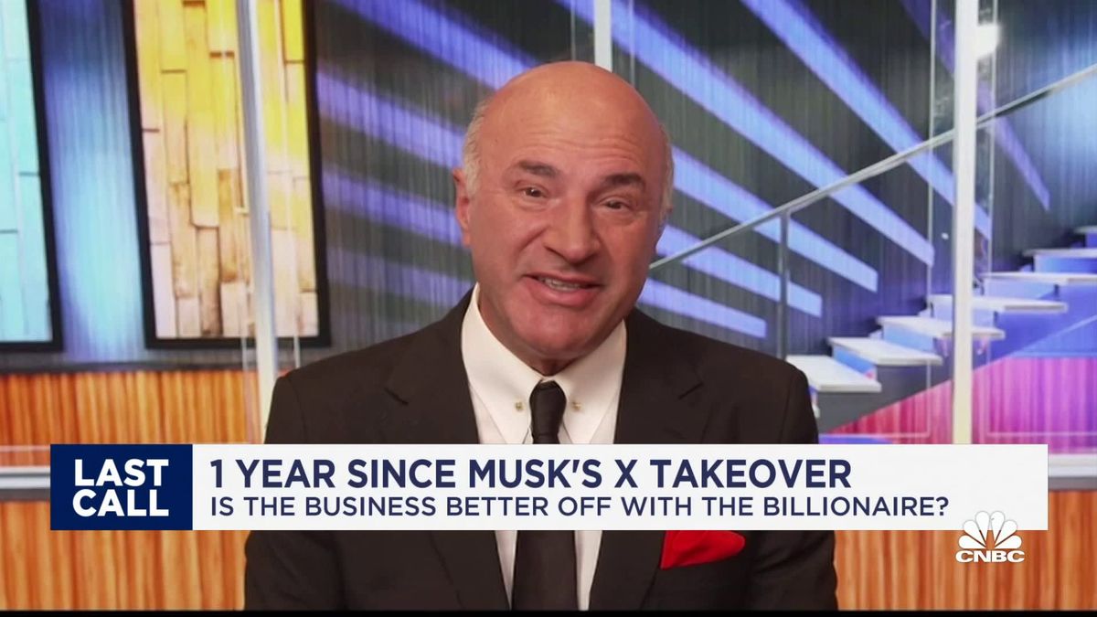 Elon Musk says AI will eventually create a situation where 'no job is needed' 2 Kevin O'Leary: X is a 'walking disaster' right now for Elon Musk