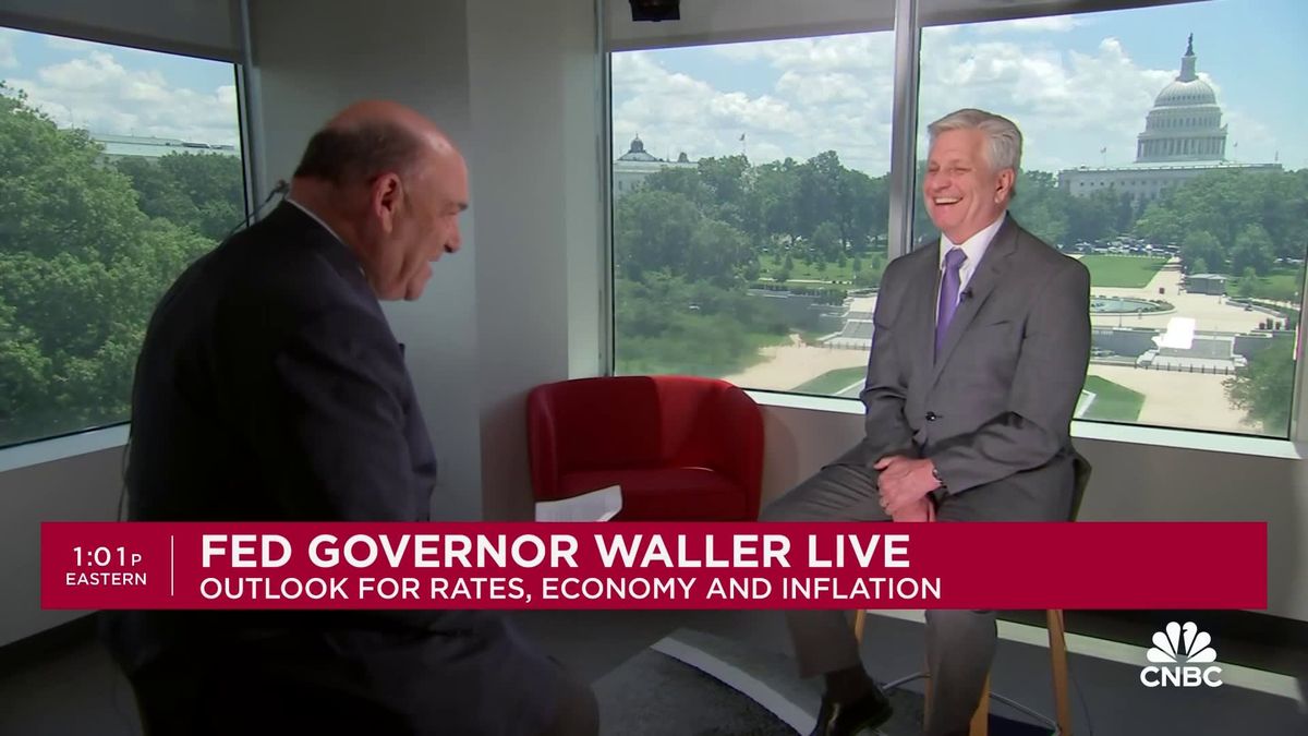 Fed Governor Waller wants 'several months' of good inflation data before lowering rates 1 Fed Governor Christopher Waller: Don't think we are going to need to raise rates