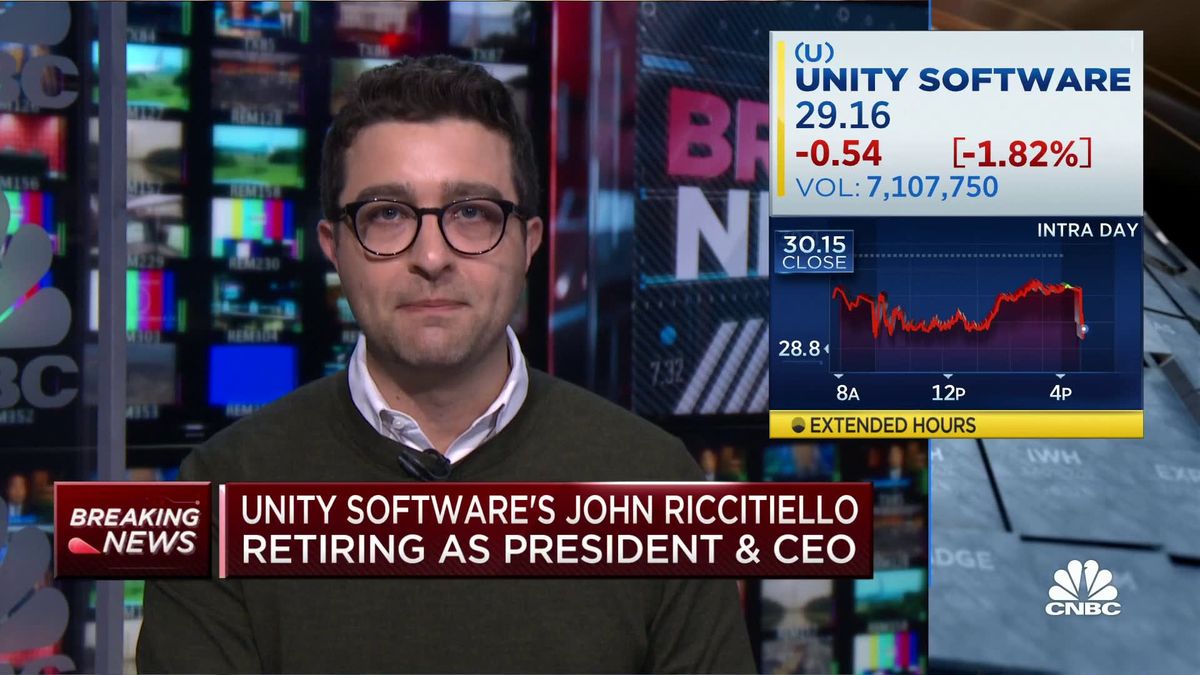 Unity CEO John Riccitiello is retiring from gaming software company after controversial pricing change 1 Unity Software's John Riccitiello retiring as president and CEO