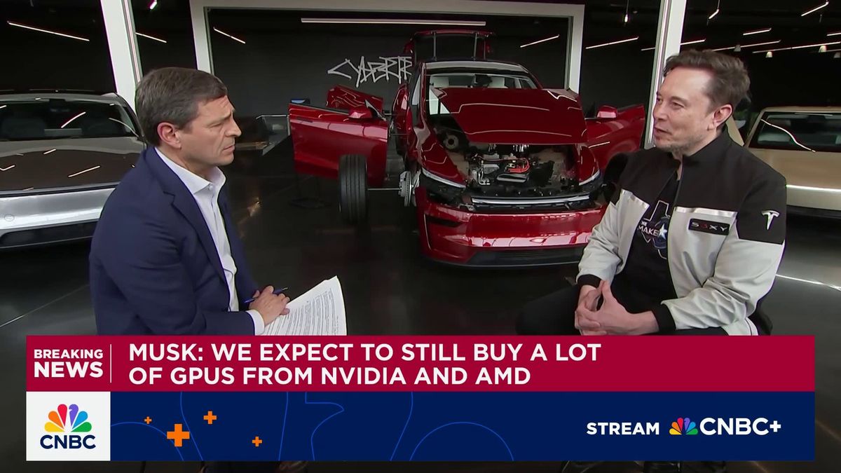 Elon Musk says Tesla, xAI expect to keep buying chips from Nvidia and AMD 1 Tesla CEO Elon Musk: No plans to merge Tesla and xAI