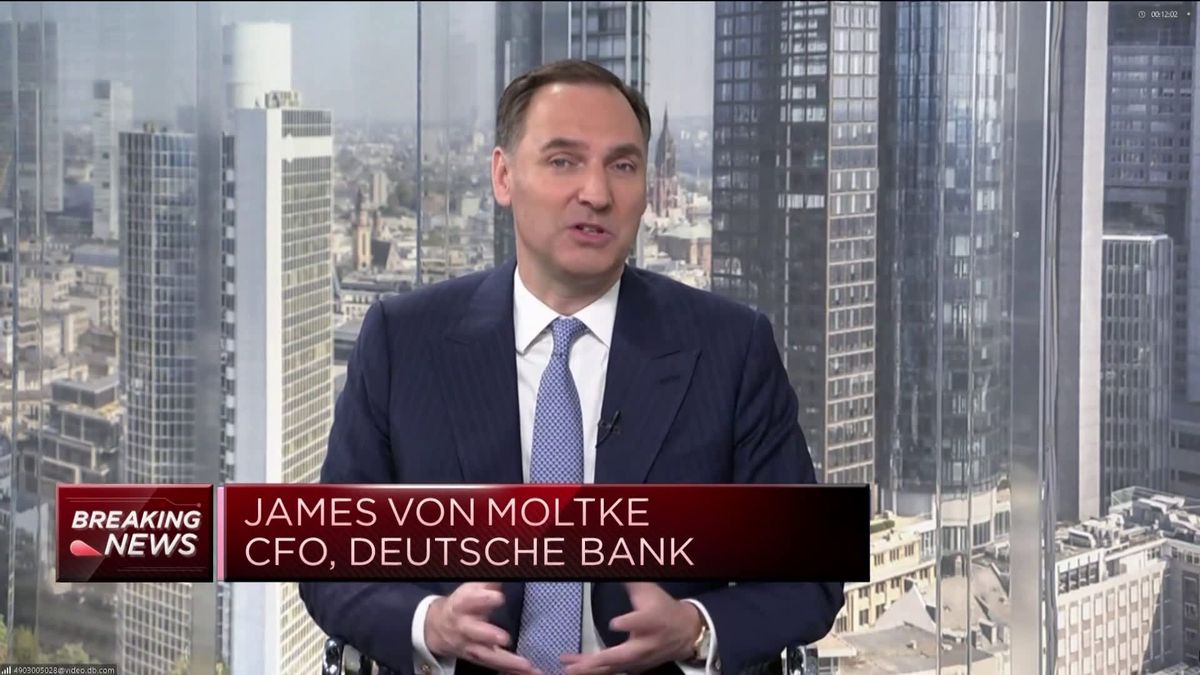 Deutsche Bank beats expectations despite 27% drop in profit, jump in costs 2 Deutsche Bank CFO says private banks are 'benefitting from the rate environment' and performing well