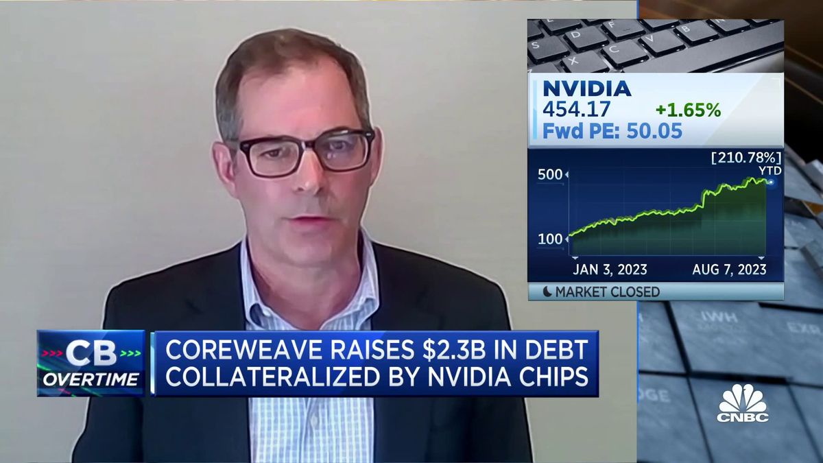 Nvidia's AI-driven stock surge pushed earnings multiple three times higher than Tesla's 2 CoreWeave raises $2.3 billion in debt collateralized by Nvidia chips