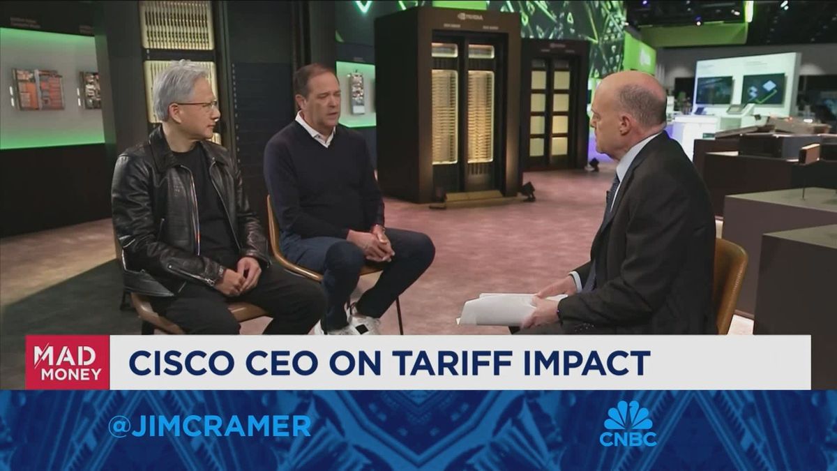 Cisco reports earnings and revenue beat, issues better-than-expected forecast 1 The administration wants to protect our lead, they want us to win, says Cisco CEO Chuck Robbins