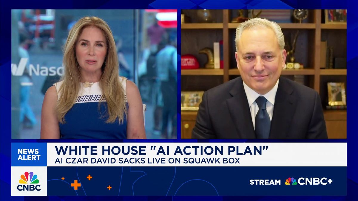 As Anthropic tries to keep pace with OpenAI, it's also taking on the U.S. government 1 White House AI czar David Sacks: AI race is even more important than the space race