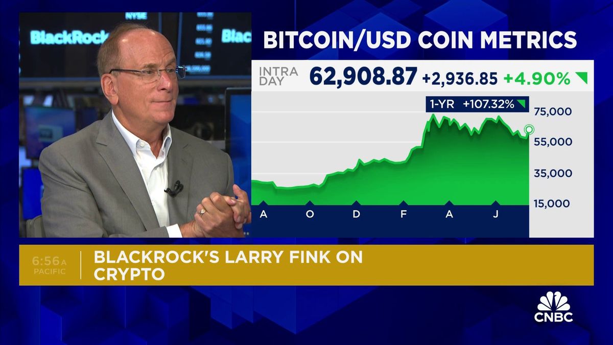 Crypto stocks like Coinbase and MicroStrategy soar, mirroring rally in bitcoin 1 BlackRock CEO Larry Fink: I believe bitcoin is a legit financial instrument